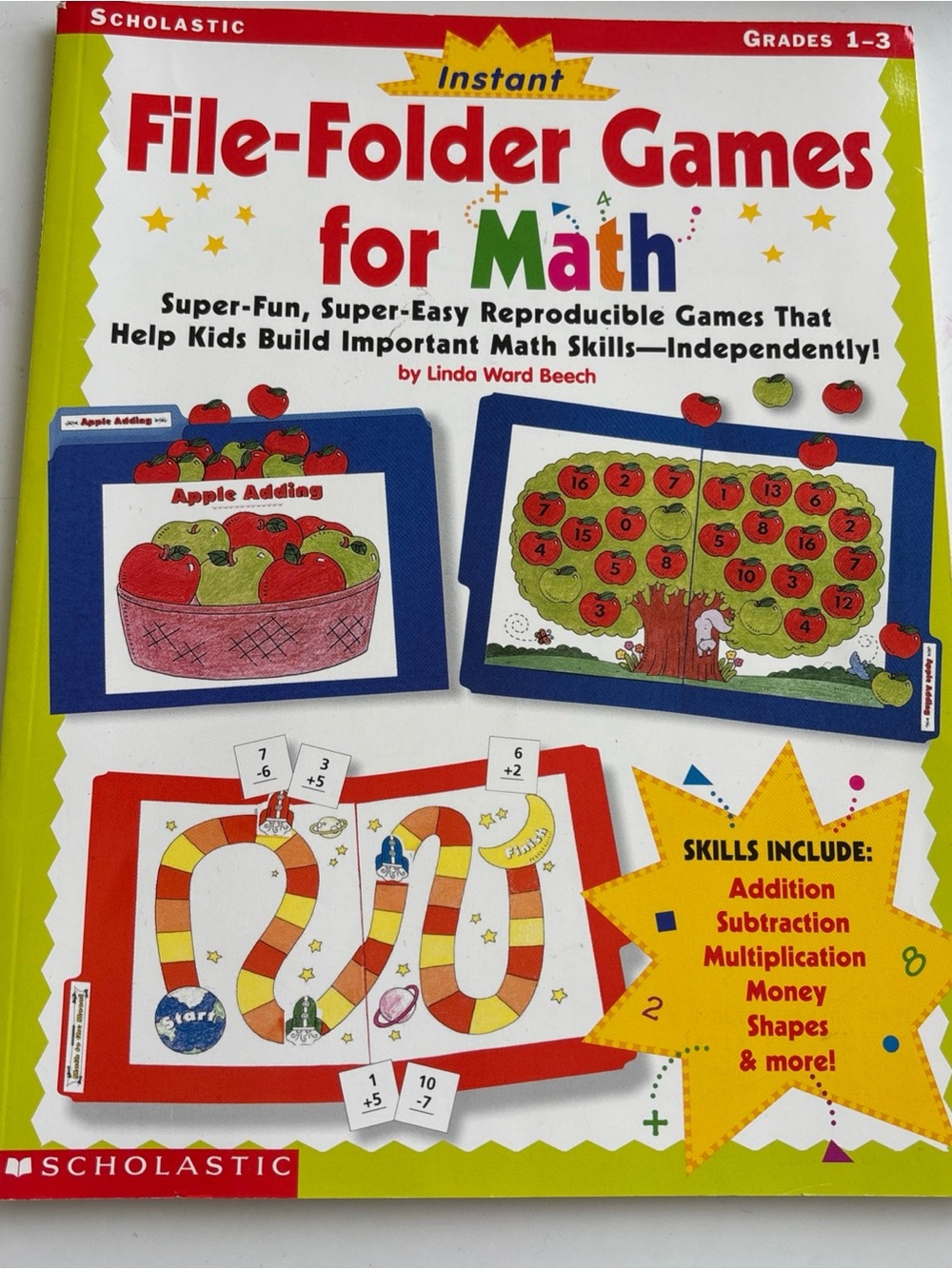 Scholastic Instant File Folder Games Educational for Math grades 1-3